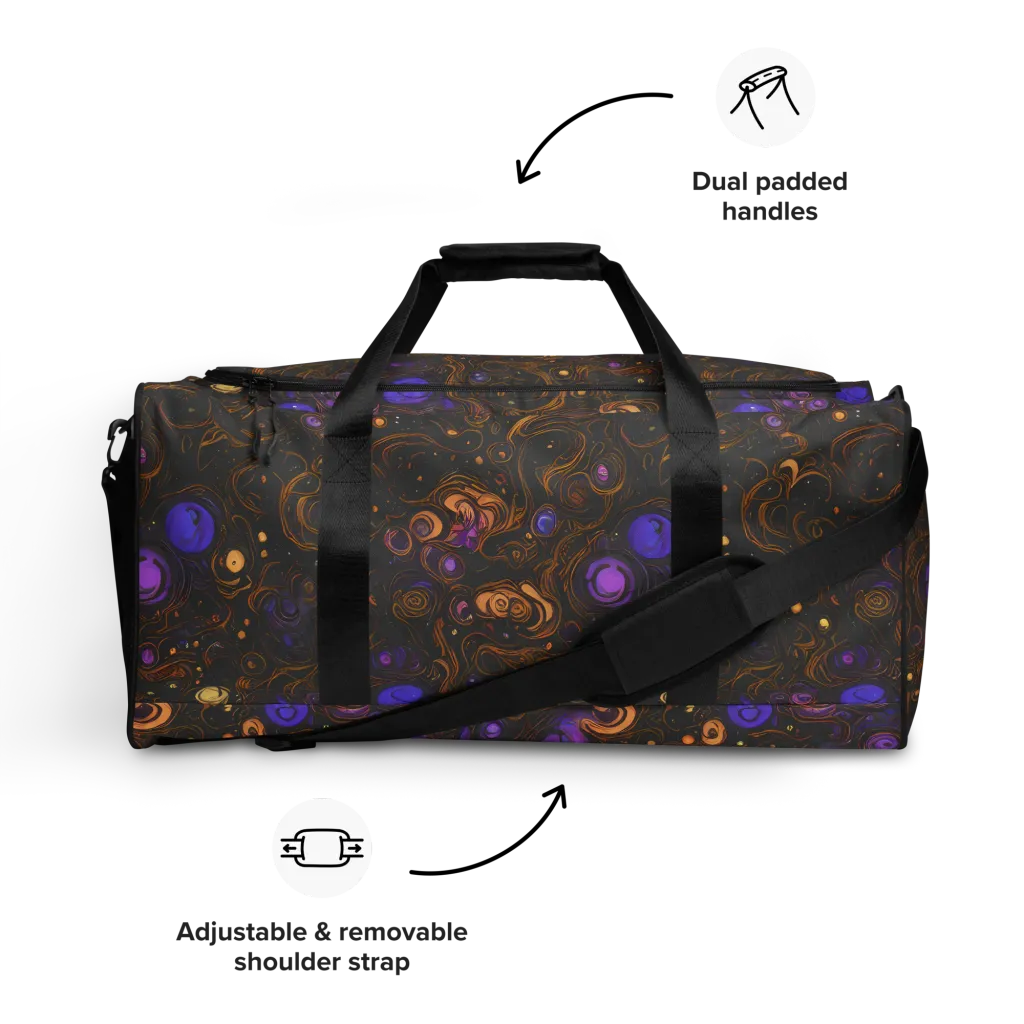 Gilded Gravity on Duffle Bag — Front