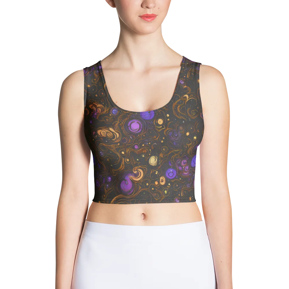 Gilded Gravity on Crop Top — Front