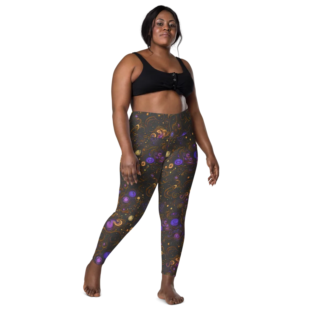 Gilded Gravity on Leggings with Pockets — Front