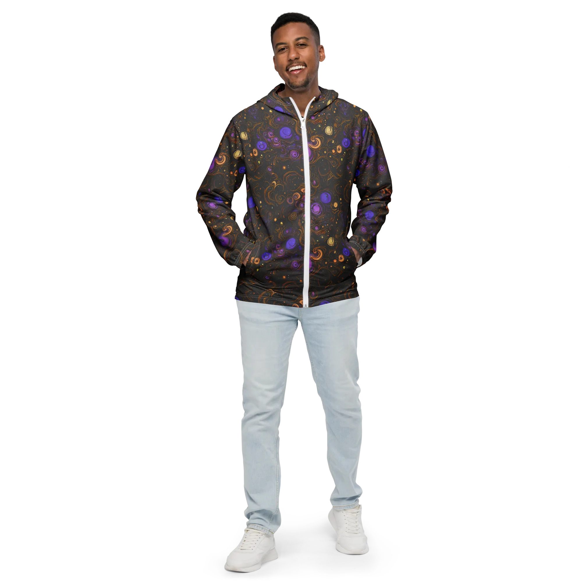 Gilded Gravity on Men's Windbreaker — Front