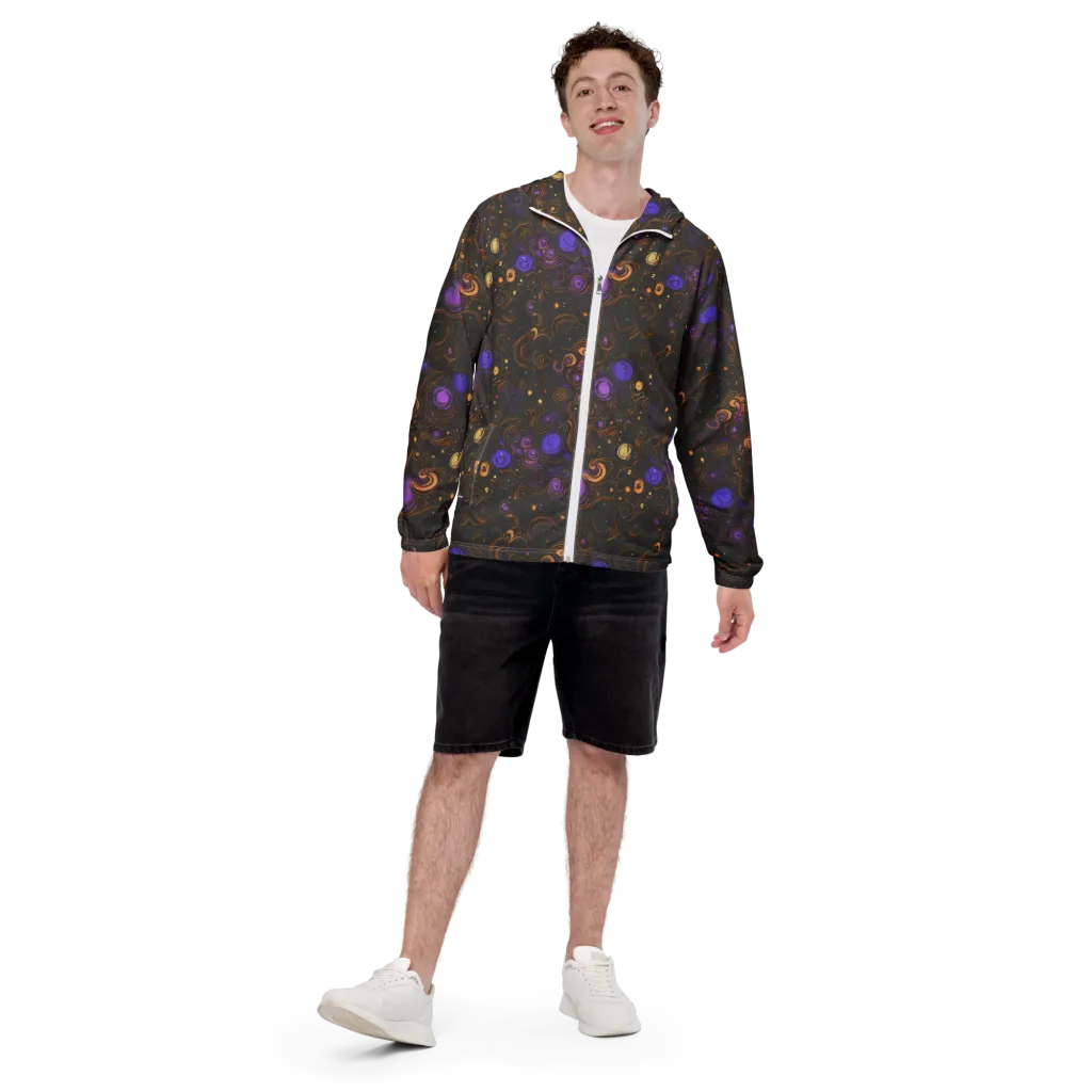 Gilded Gravity on Men's Windbreaker — Front