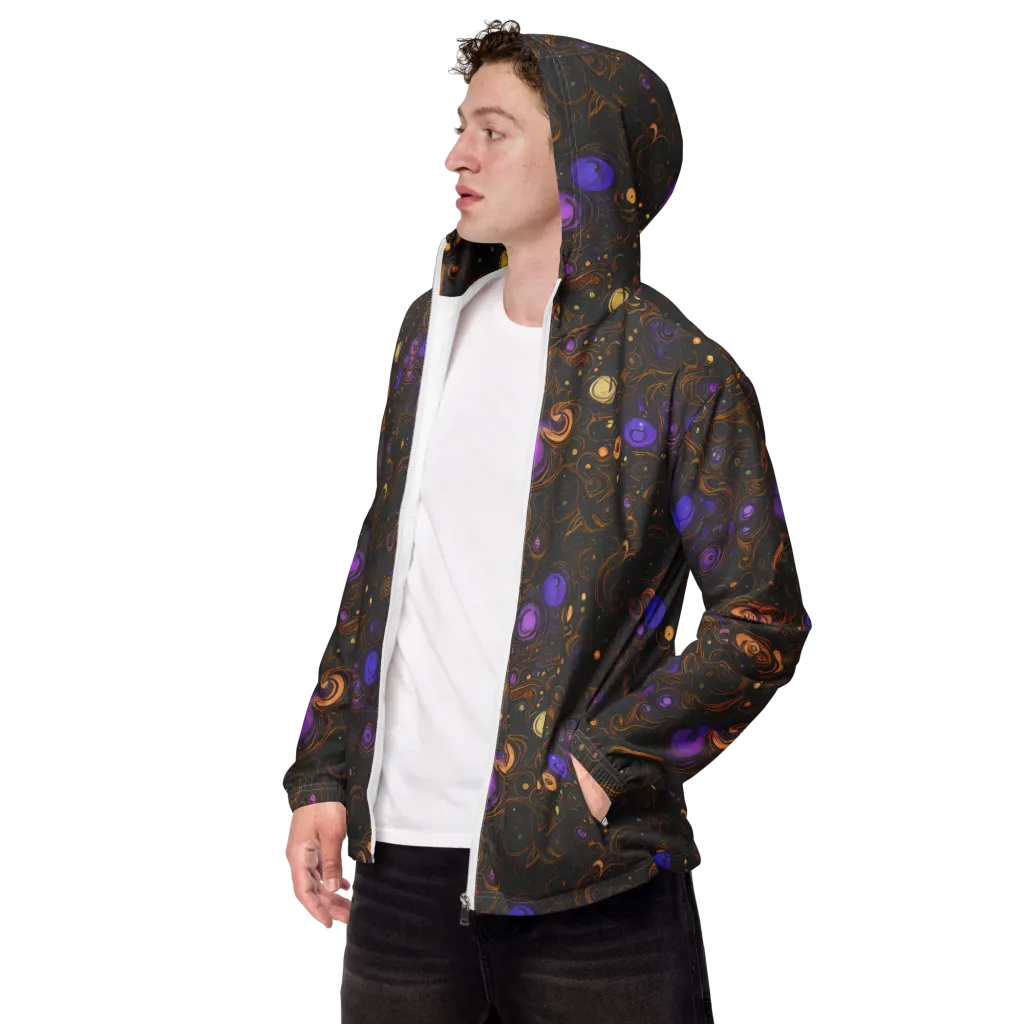 Gilded Gravity on Men's Windbreaker — Left Front