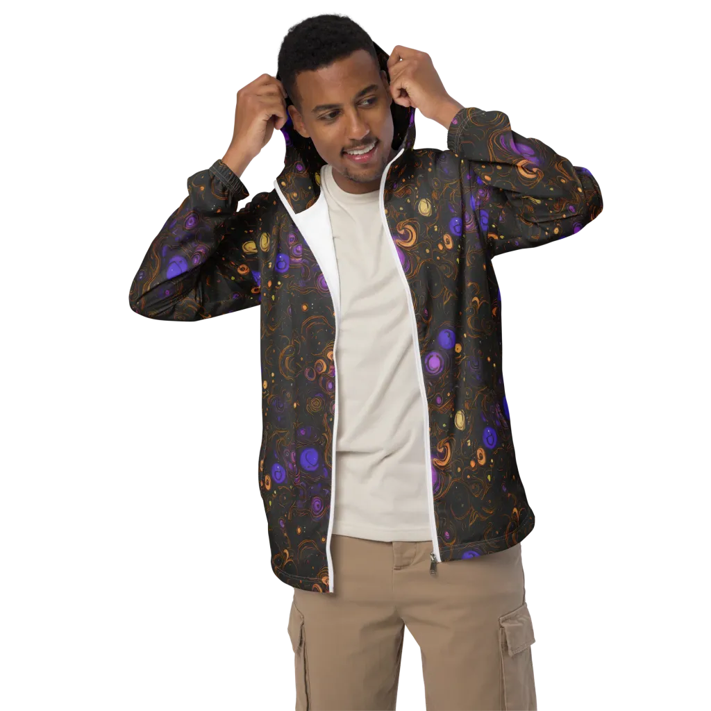 Gilded Gravity on Men's Windbreaker — Front