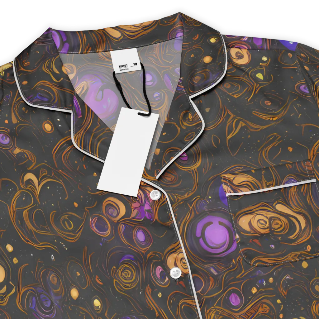 Gilded Gravity on Women's Short Sleeve Pajama Top — Product details