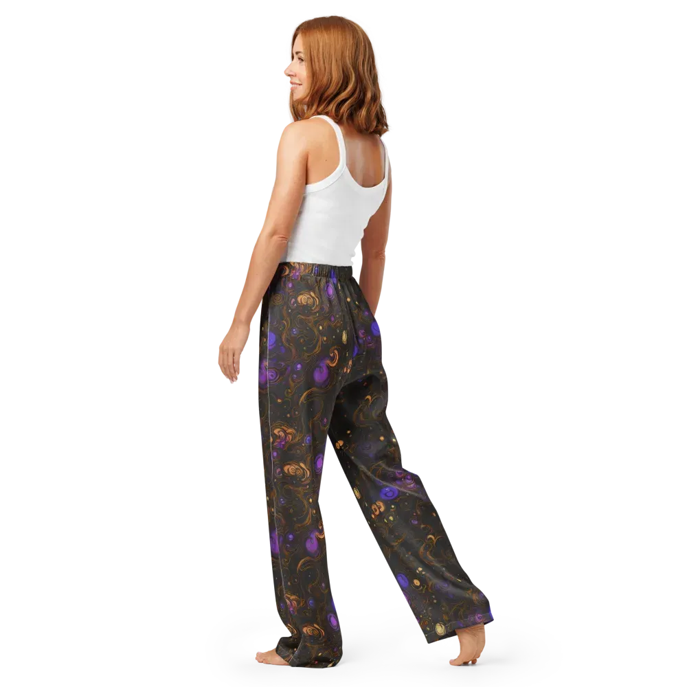 Gilded Gravity on Women's Pajama Pants — Back