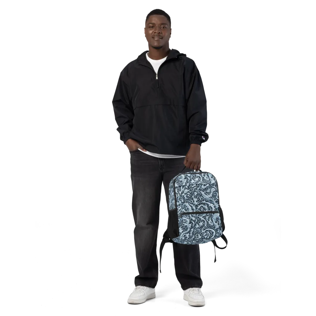 Midnight Arabesque on Utility Backpack — Front