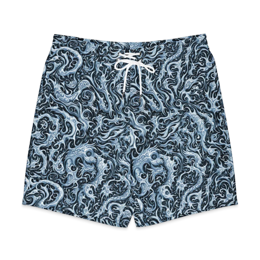 Midnight Arabesque on Men's Board Shorts — Front