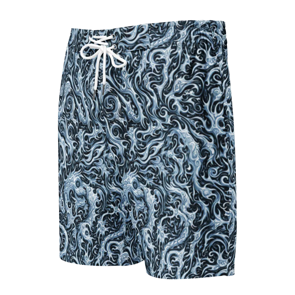 Midnight Arabesque on Men's Board Shorts — Front