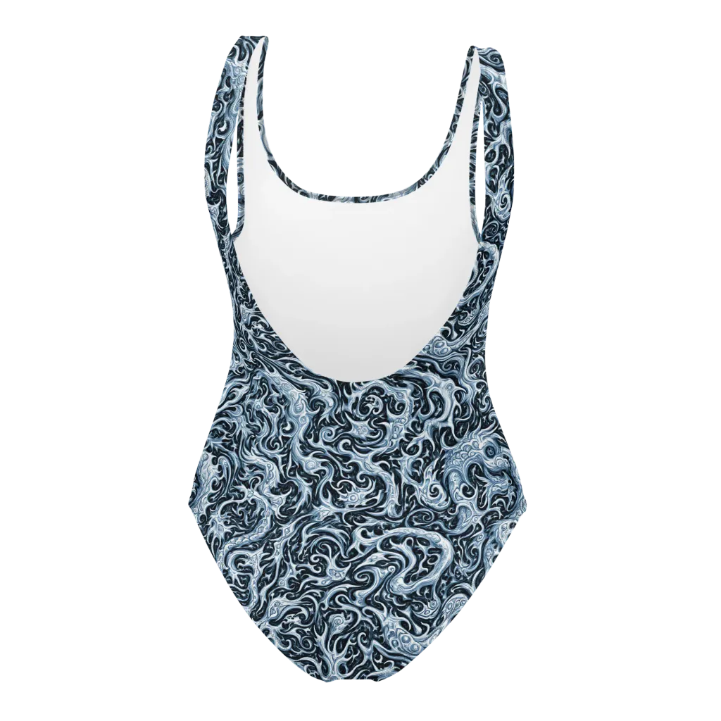 Midnight Arabesque on One-Piece Swimsuit — Back