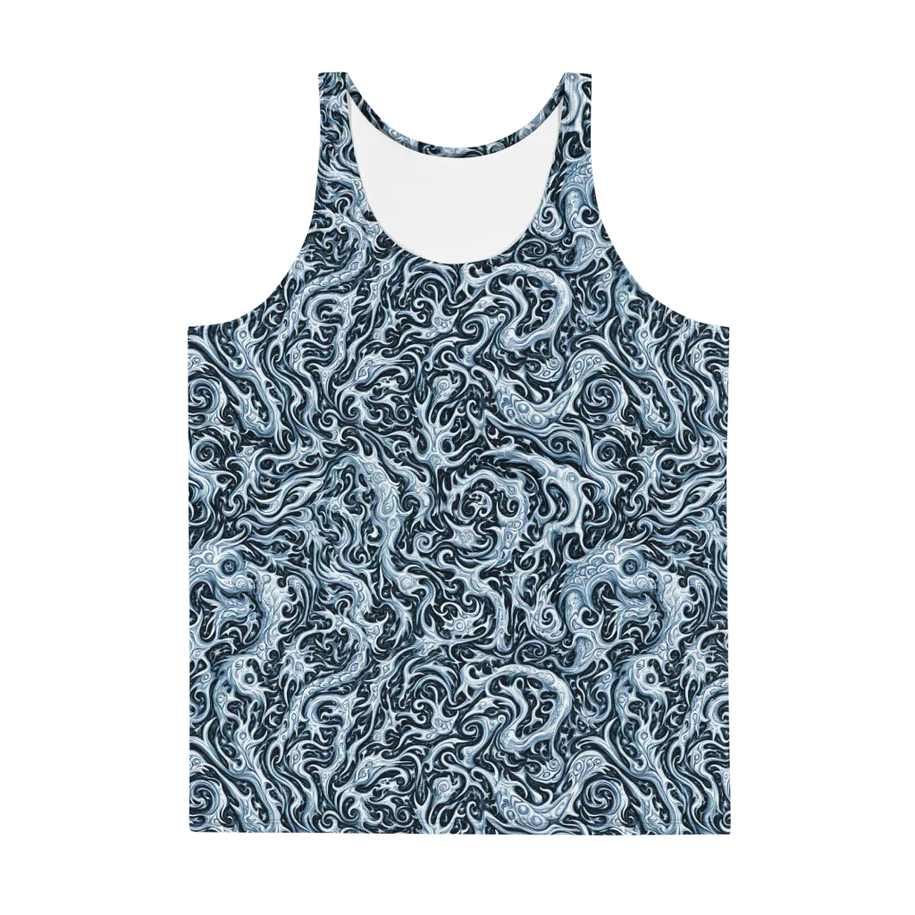 Midnight Arabesque on Men's Tank Top — Front