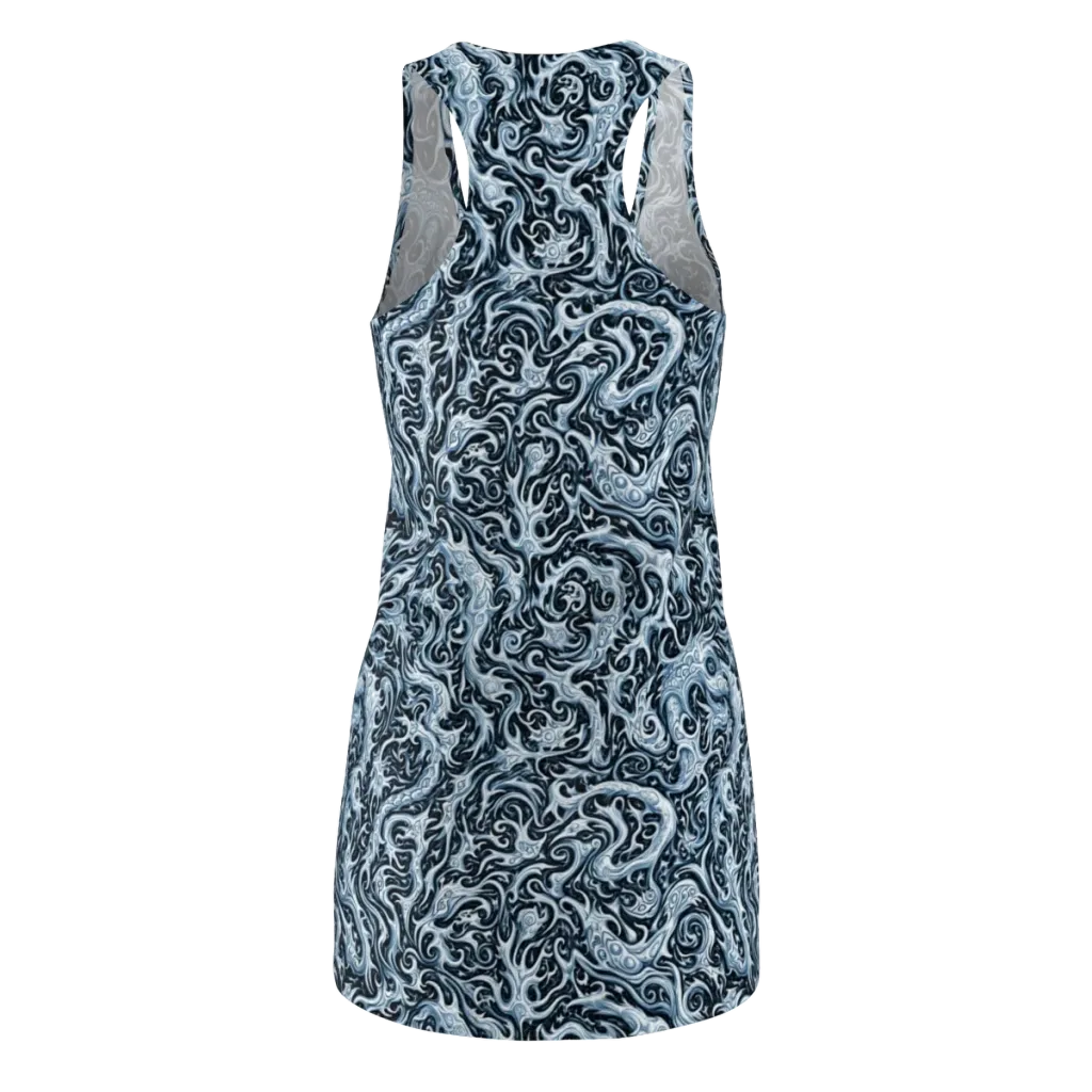 Midnight Arabesque on Racerback Dress — Back