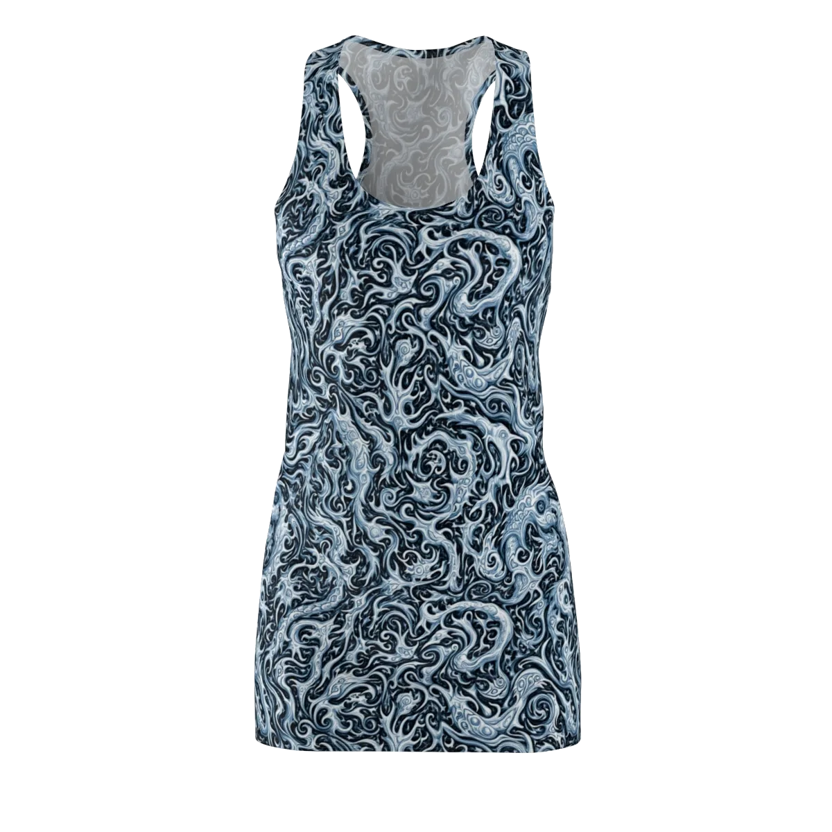 Midnight Arabesque on Racerback Dress — Front