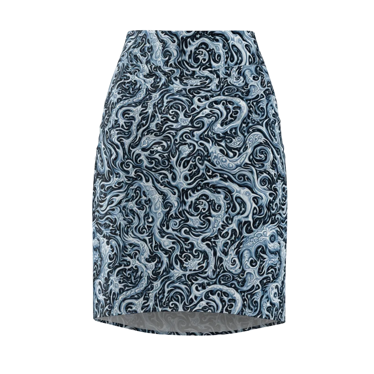 Midnight Arabesque on Pencil Skirt — Front