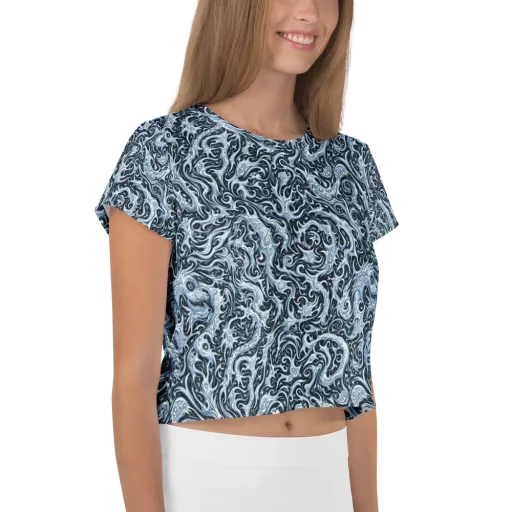Midnight Arabesque on a Crop Tee