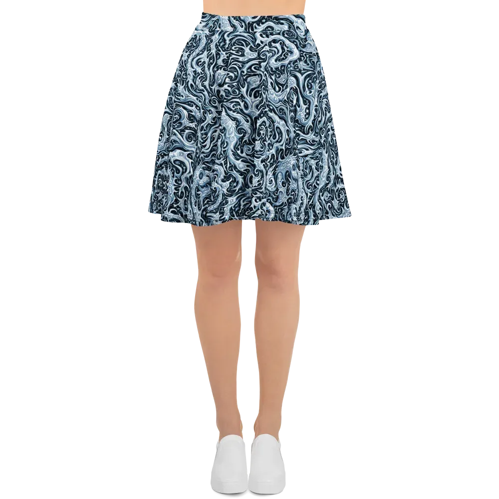 Midnight Arabesque on Skater Skirt — Front
