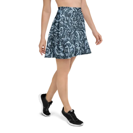 Midnight Arabesque on a Skater Skirt