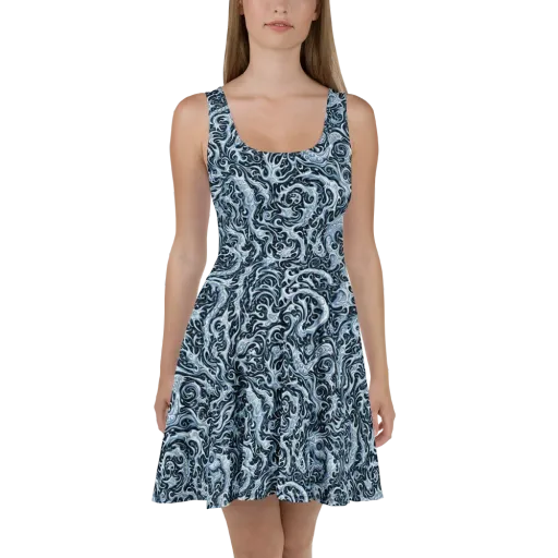 Midnight Arabesque on a Skater Dress