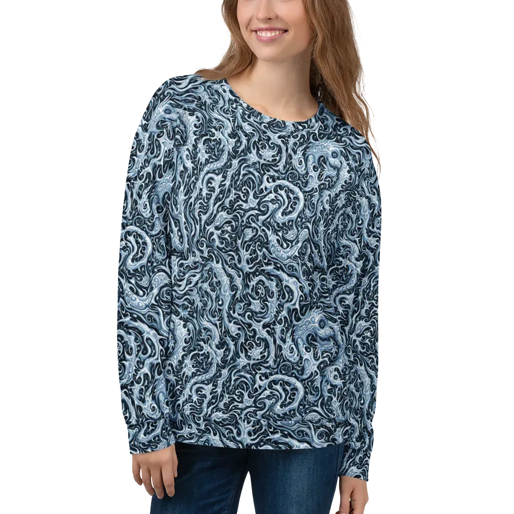 Midnight Arabesque on Sweatshirt — Front