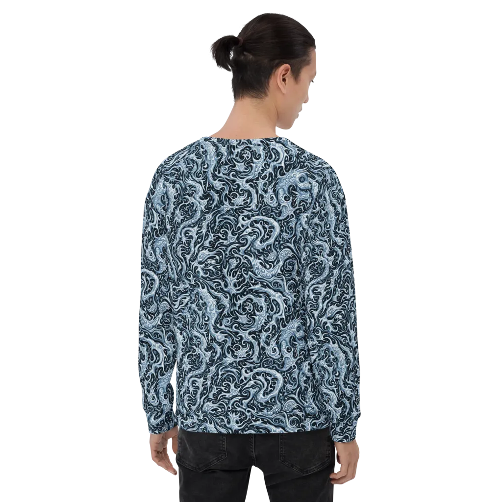 Midnight Arabesque on Sweatshirt — Back