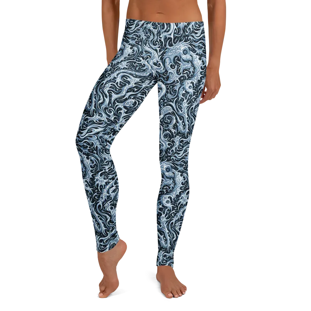 Midnight Arabesque on Leggings — Front