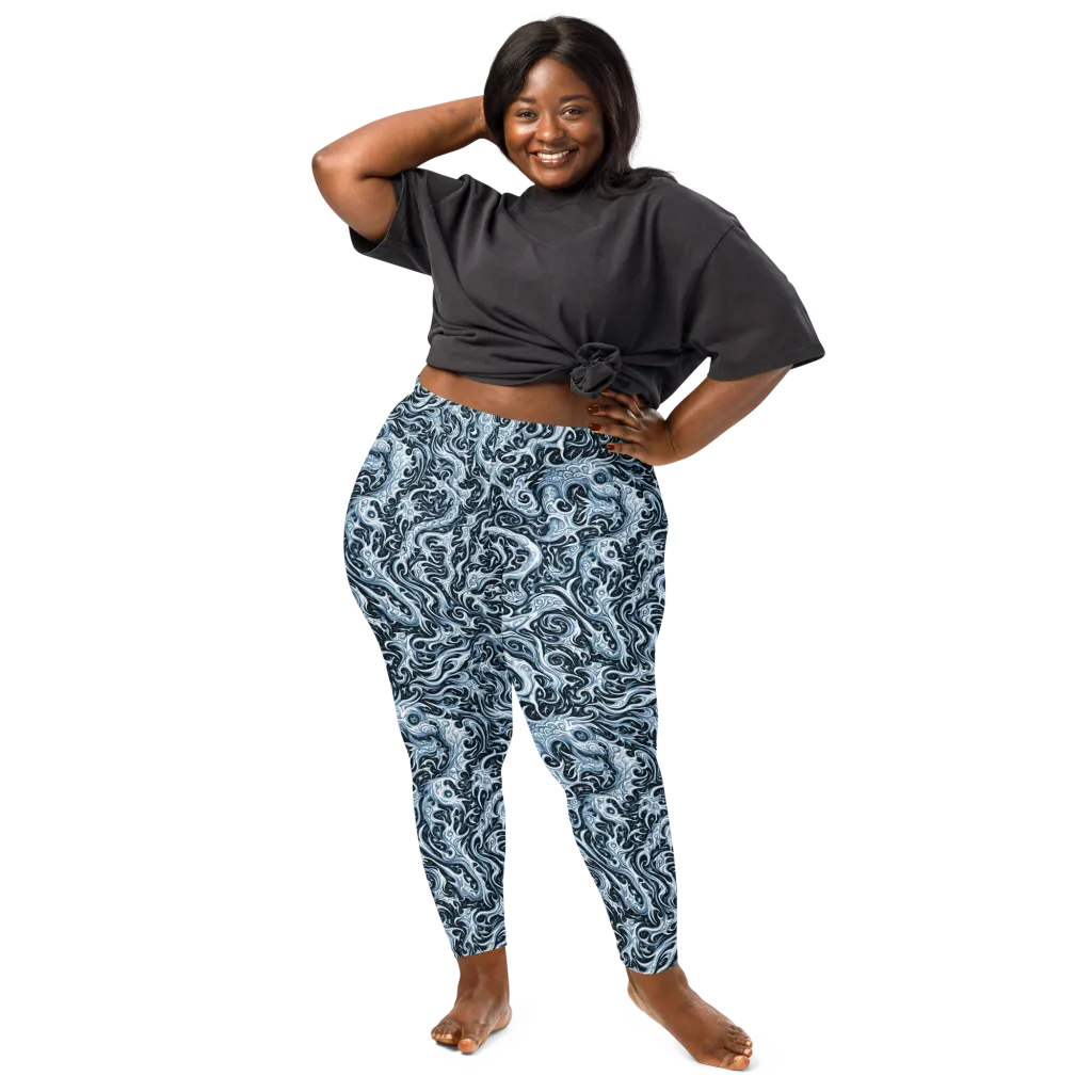 Midnight Arabesque on Leggings — Front