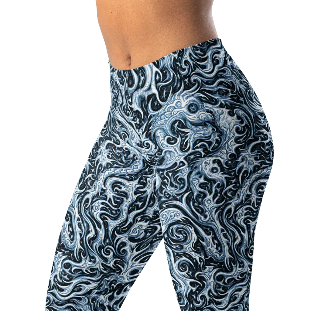 Midnight Arabesque on Leggings — Left Front