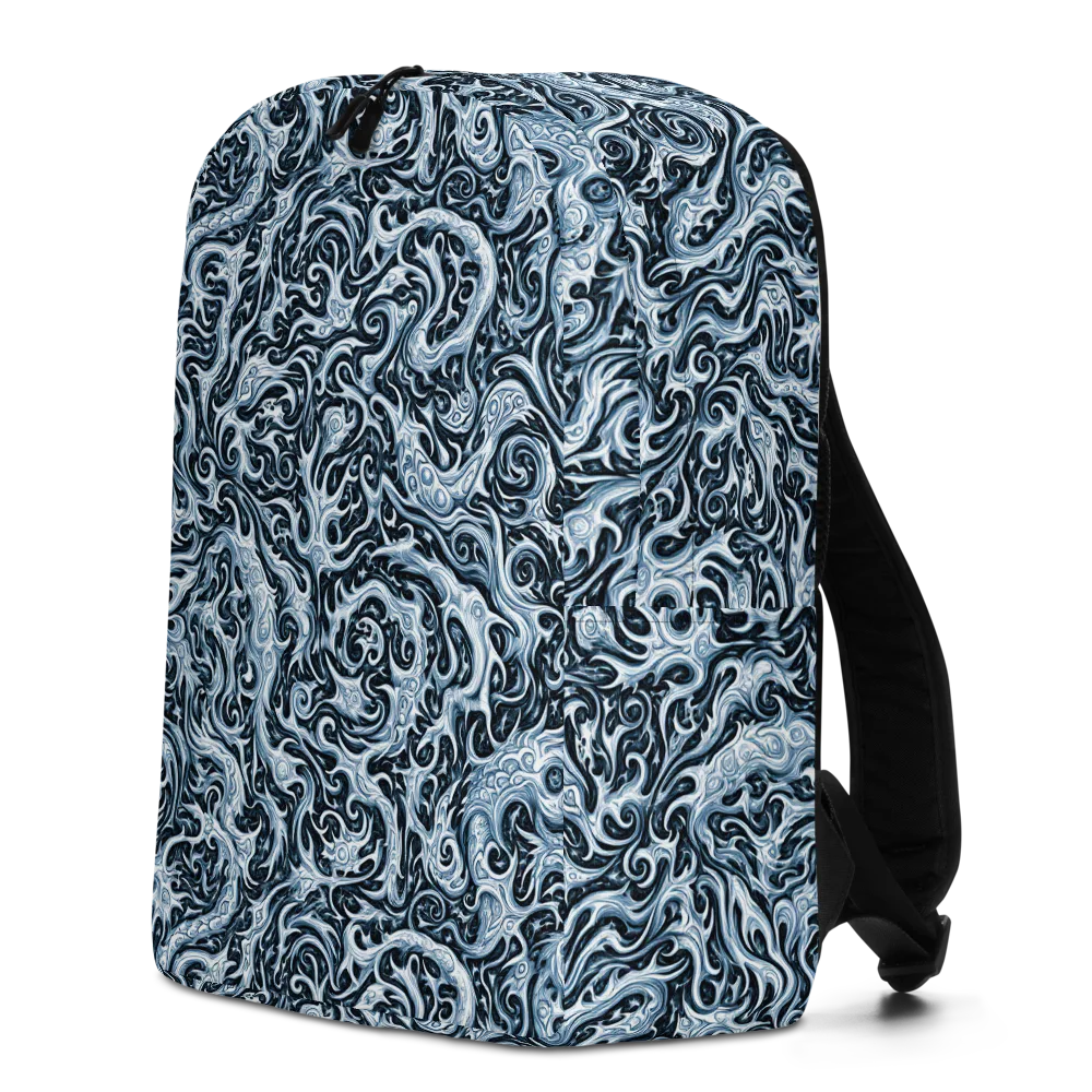 Midnight Arabesque on Minimalist Backpack — Left