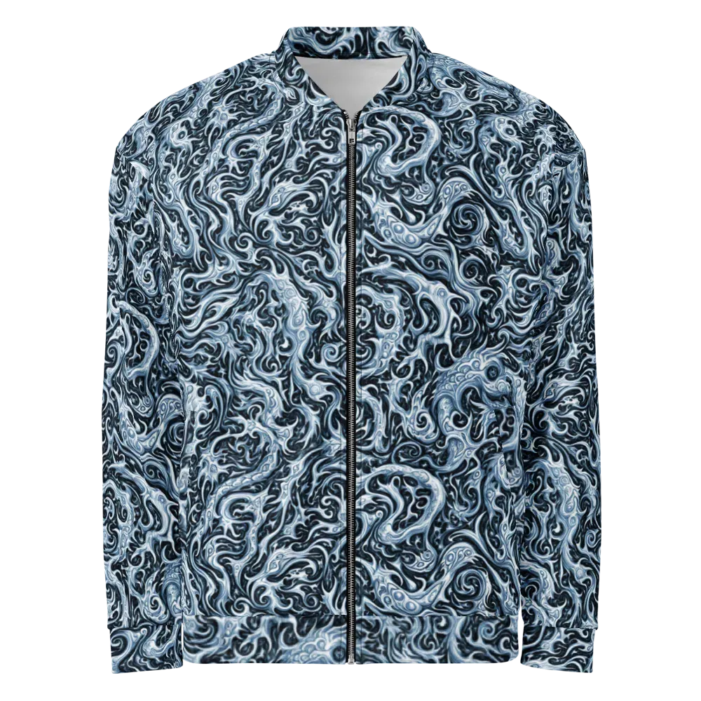 Midnight Arabesque on Bomber Jacket — Front