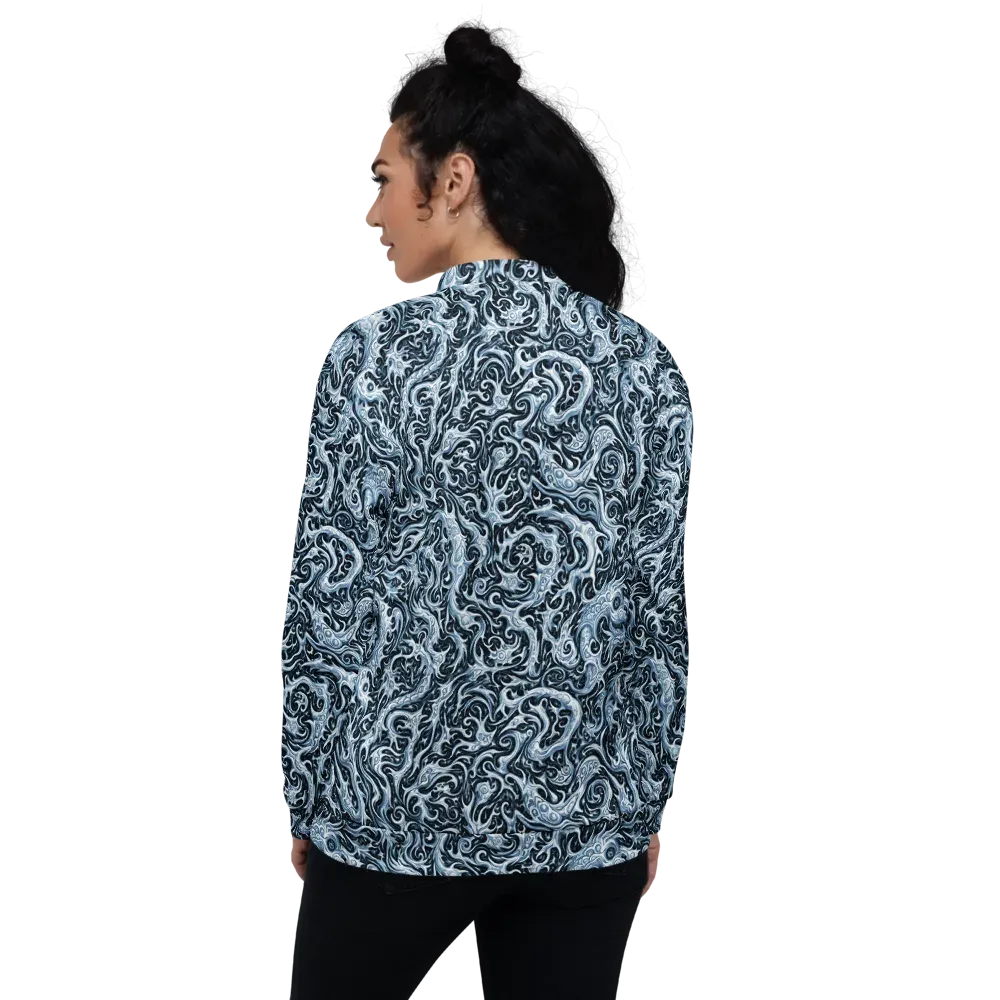 Midnight Arabesque on Bomber Jacket — Back