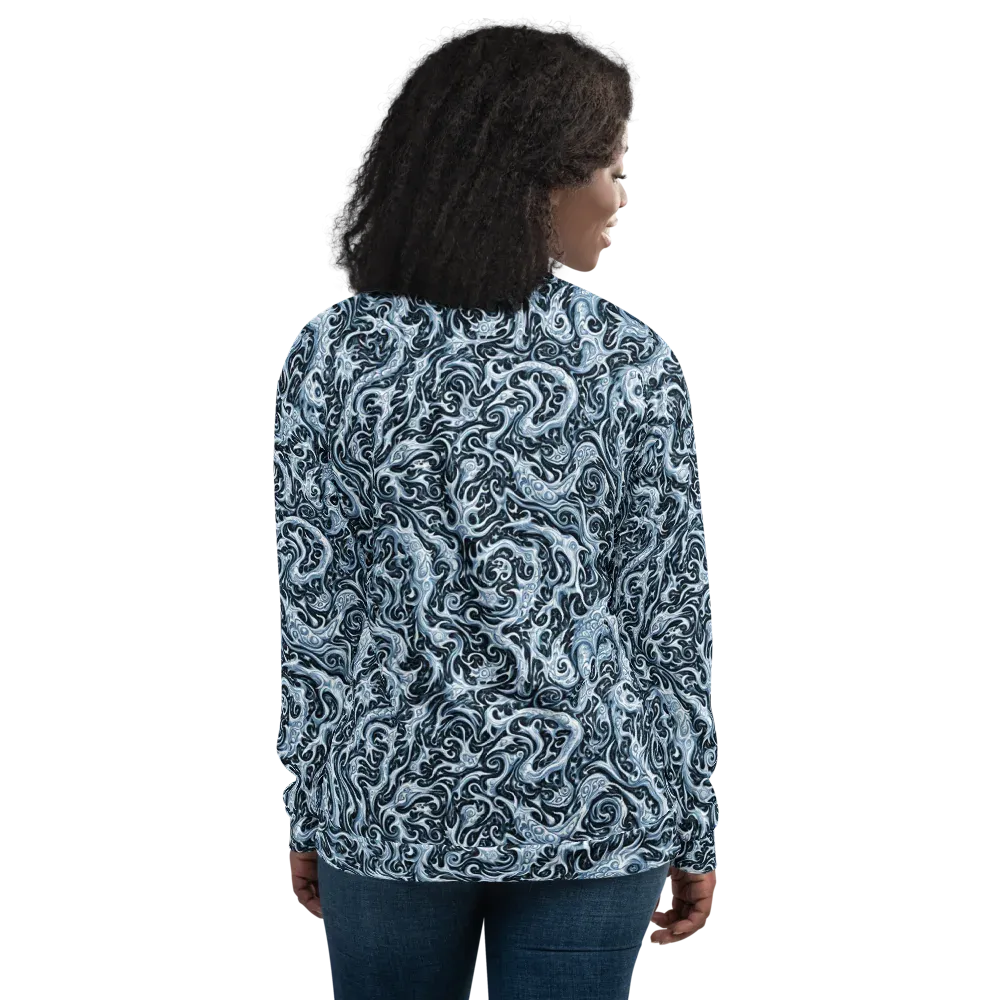 Midnight Arabesque on Bomber Jacket — Back