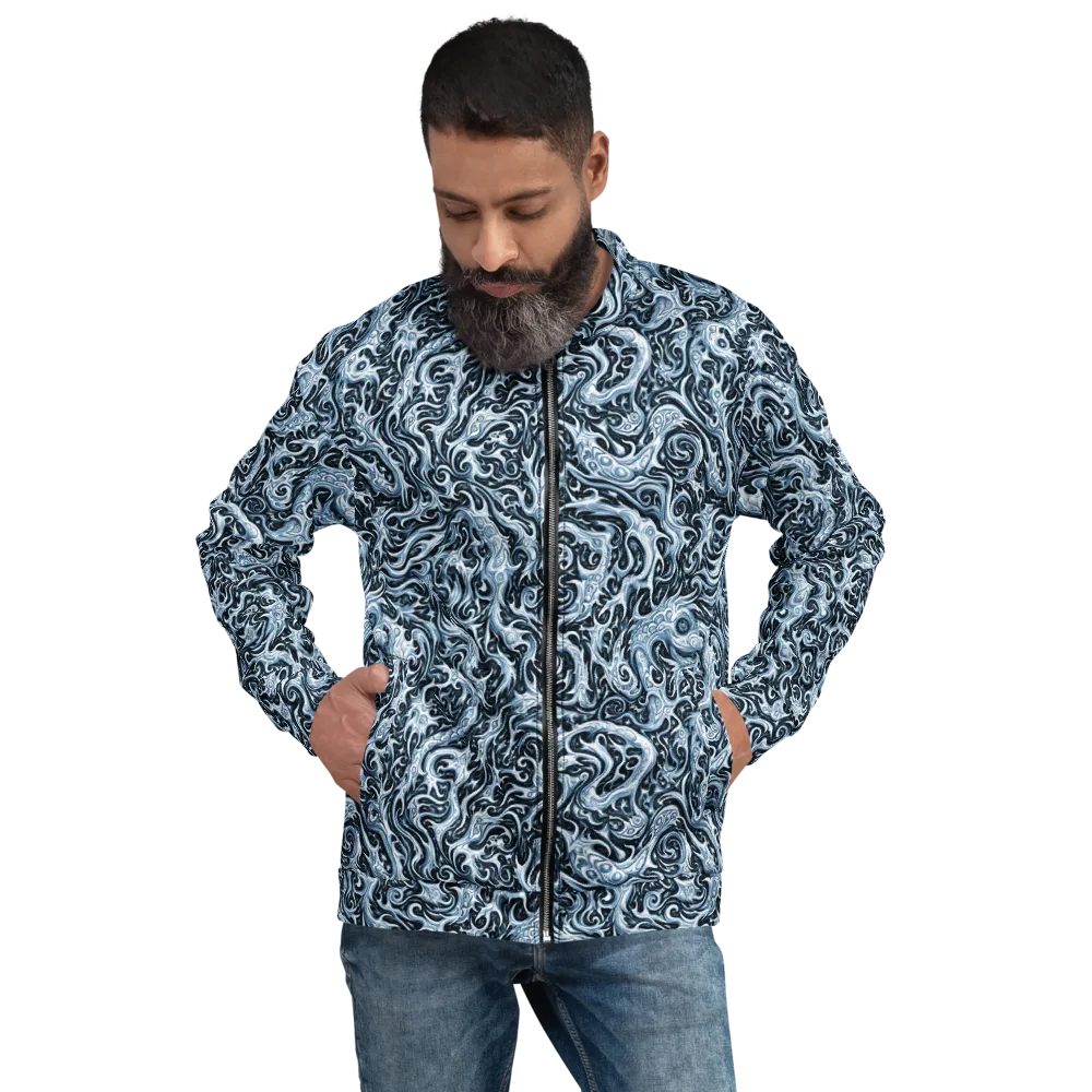 Midnight Arabesque on Bomber Jacket — Front