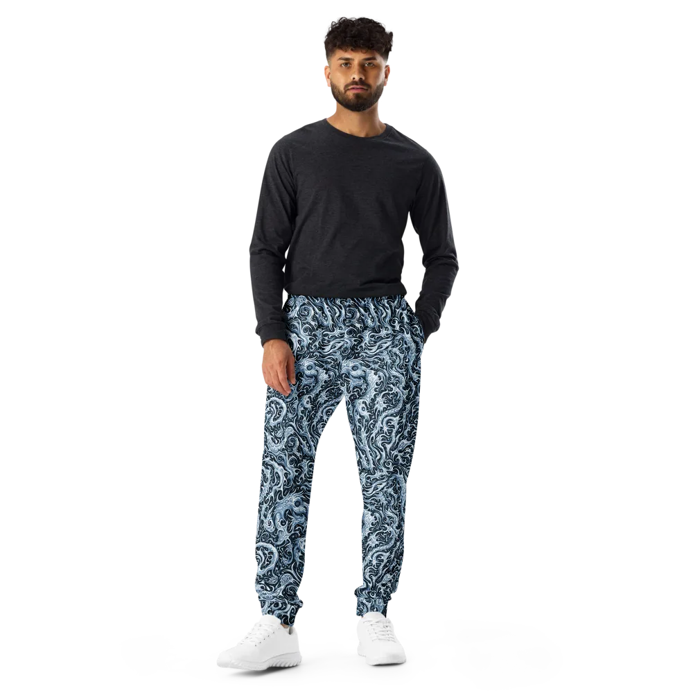 Midnight Arabesque on Men's Joggers — Front