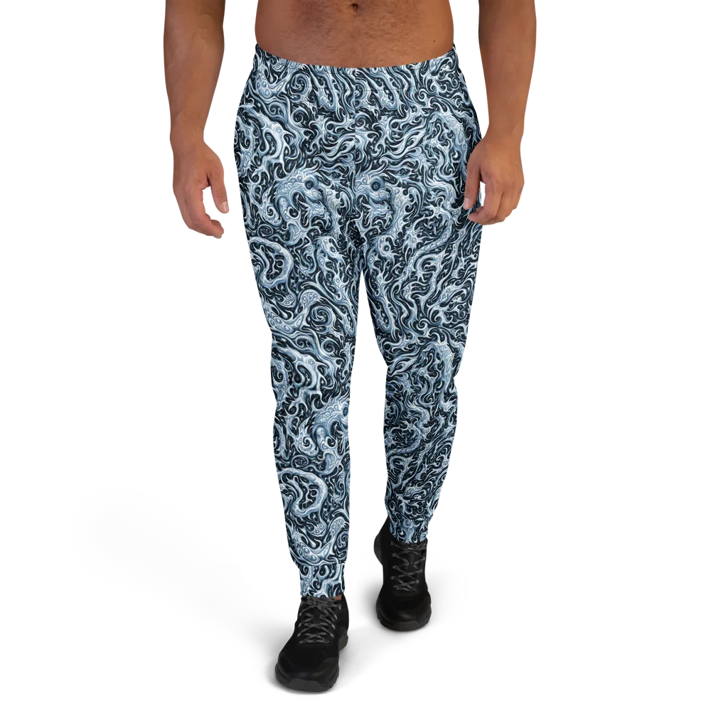 Midnight Arabesque on Men's Joggers — Front