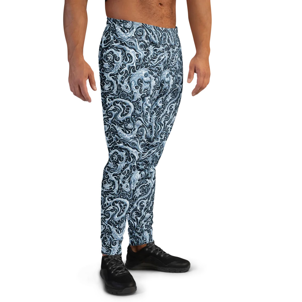 Midnight Arabesque on Men's Joggers — Right