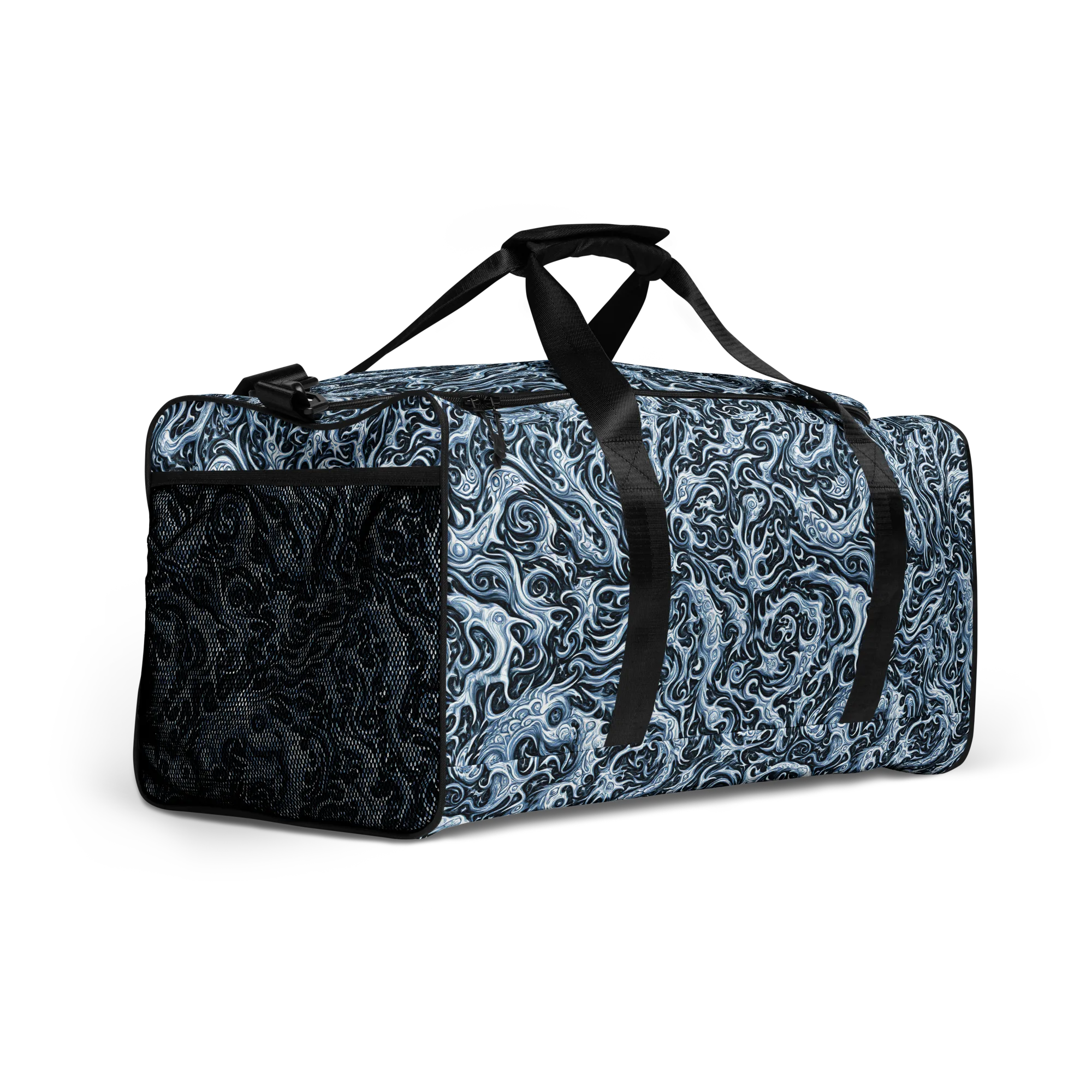 Midnight Arabesque on Duffle Bag — Right Front