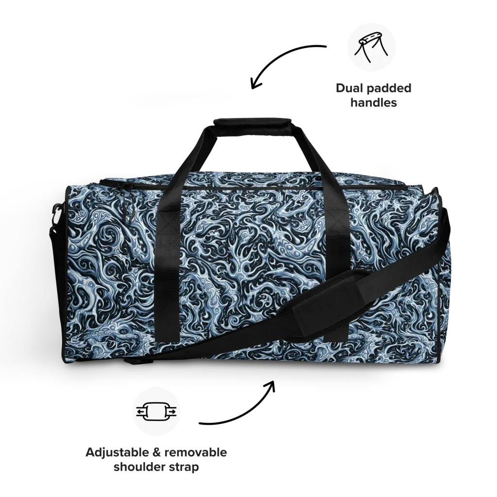 Midnight Arabesque on Duffle Bag — Front