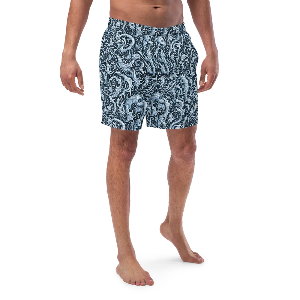 Midnight Arabesque on Swim Trunks — Front