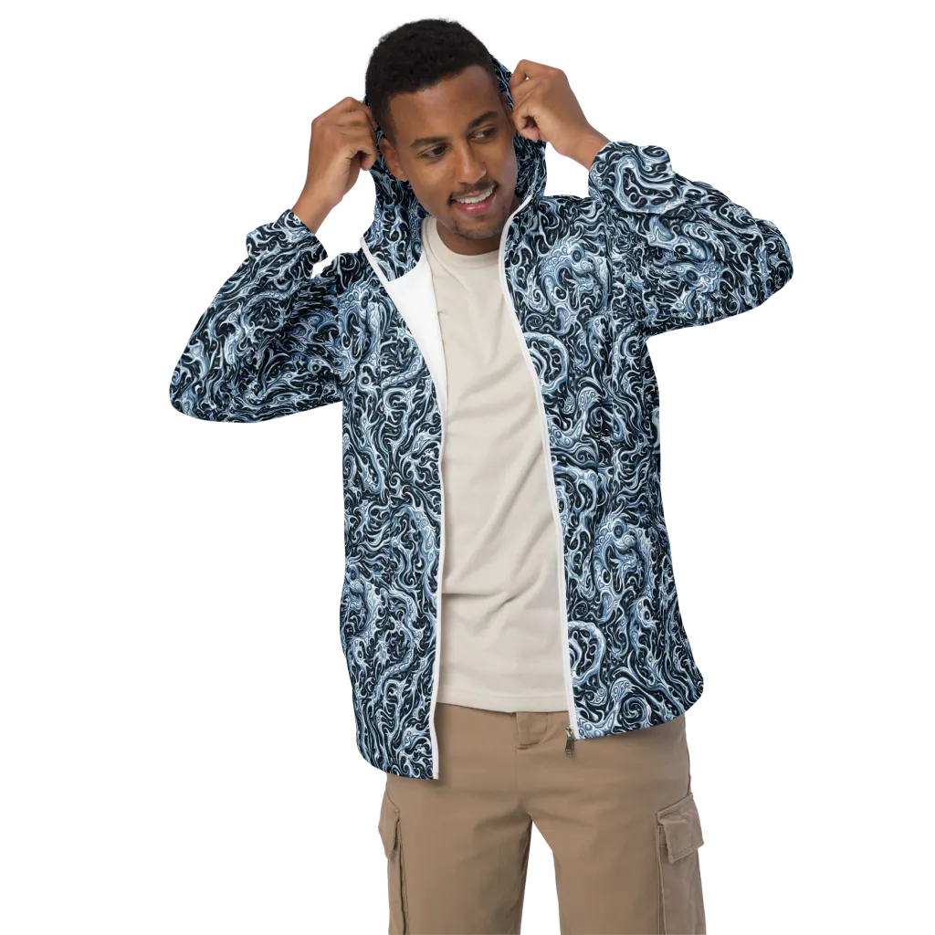 Midnight Arabesque on Men's Windbreaker — Front