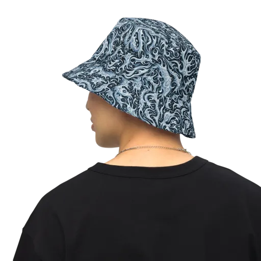 Midnight Arabesque on a Reversible Bucket Hat