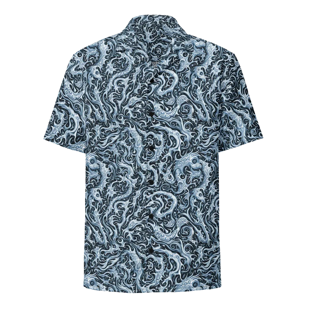 Midnight Arabesque on Button Shirt — Front