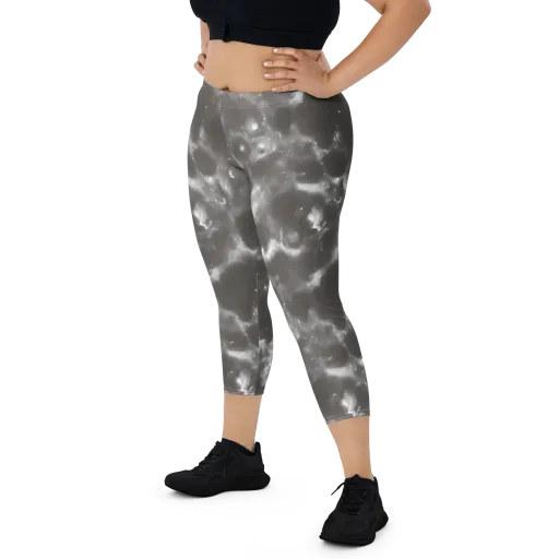 Moonlit Vapor on a Capri Leggings