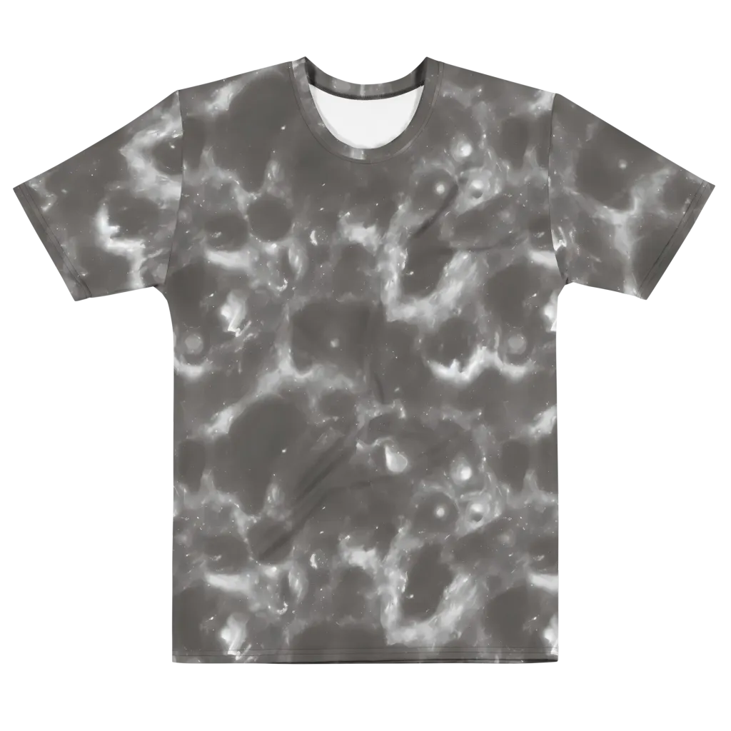 Moonlit Vapor on Men's Cotton Crew Neck T-Shirt — Front