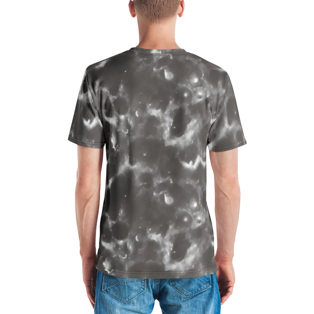 Moonlit Vapor on Men's Crew Neck T-Shirt — Back