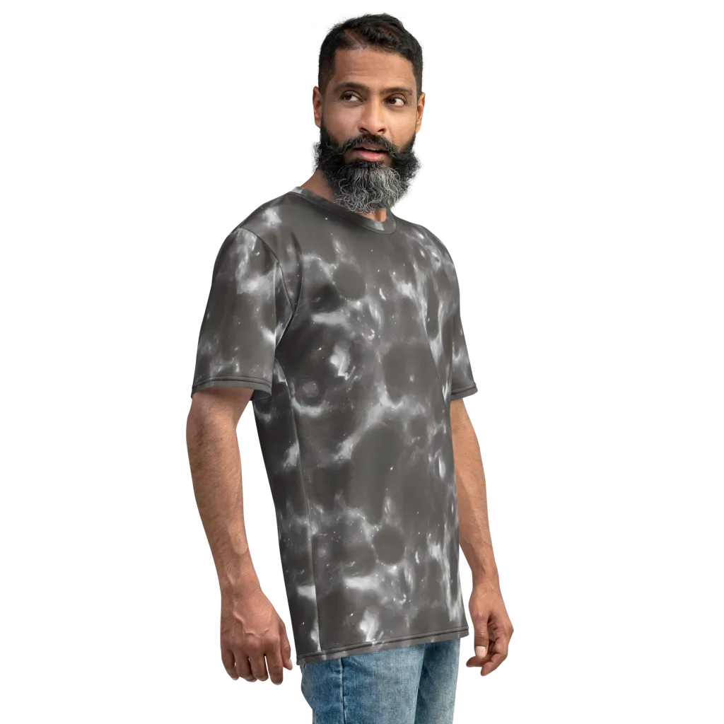 Moonlit Vapor on Men's Crew Neck T-Shirt — Right