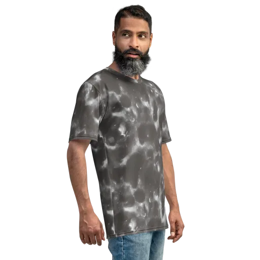 Moonlit Vapor on a Men's Crew Neck T-Shirt