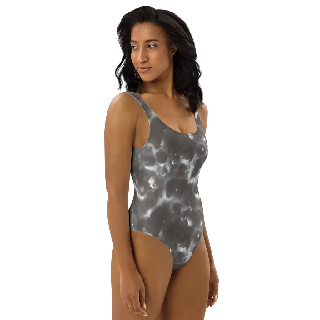 Moonlit Vapor on One-Piece Swimsuit — Right