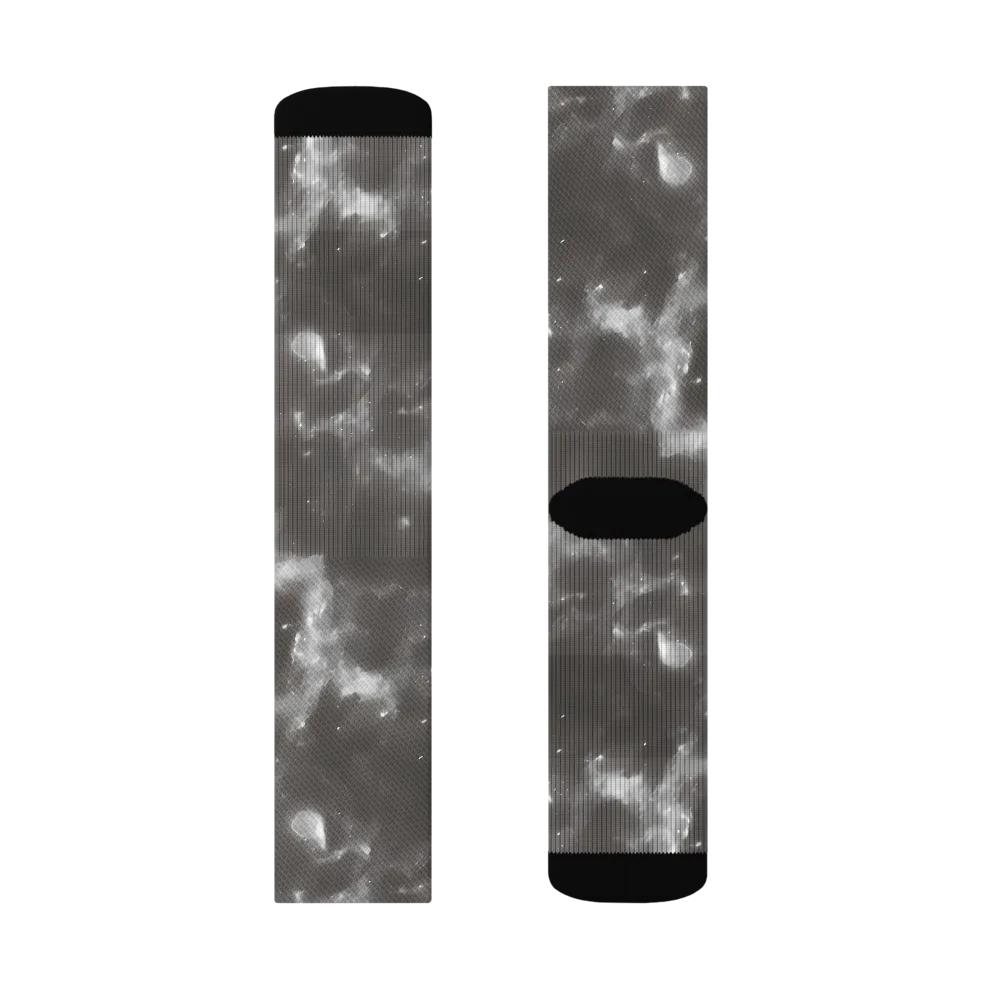 Moonlit Vapor on Socks — Right Sock