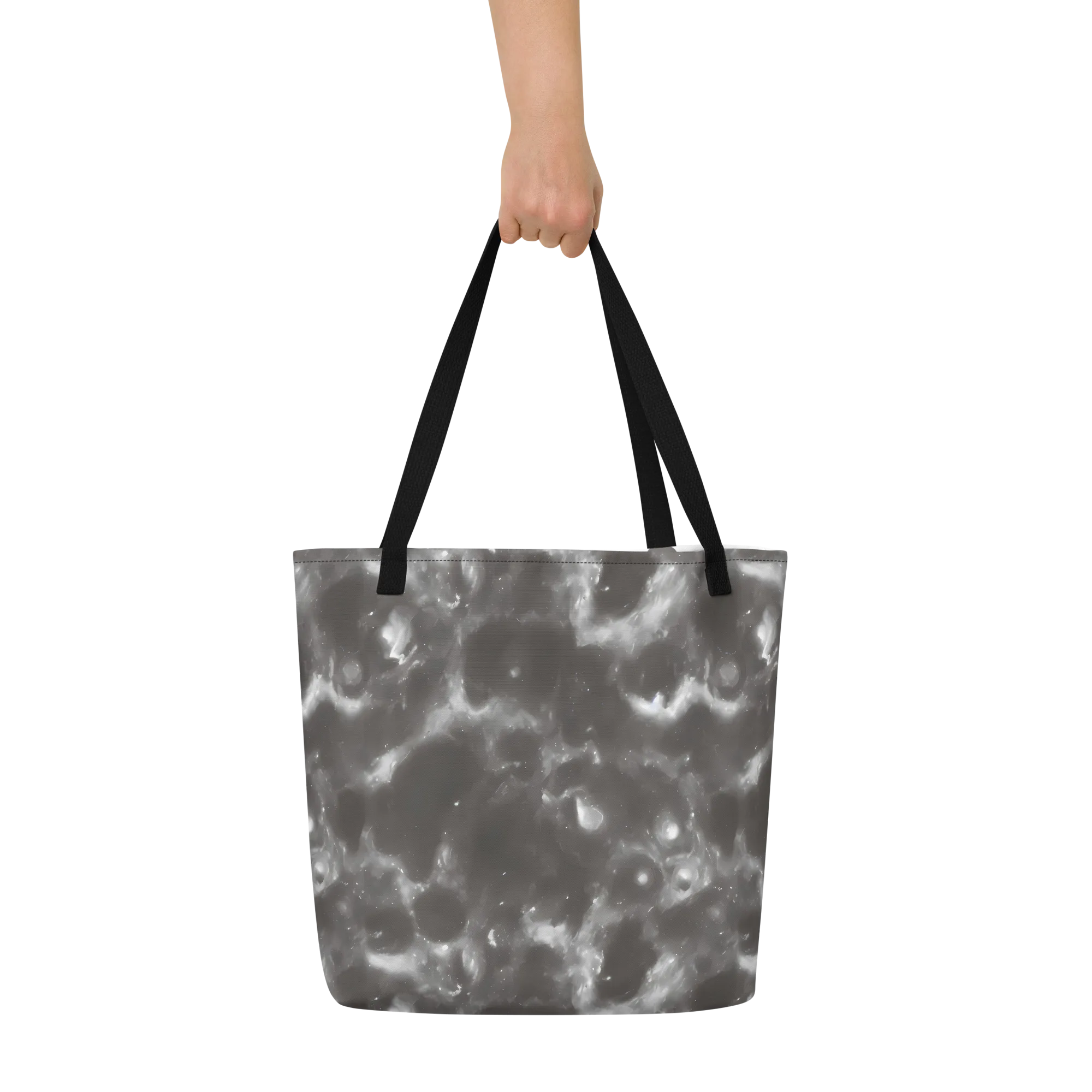 Moonlit Vapor on Large Tote Bag W/ Pocket — Front