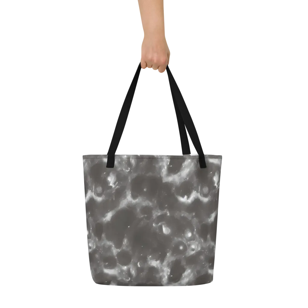 Moonlit Vapor on Large Tote Bag W/ Pocket — Front