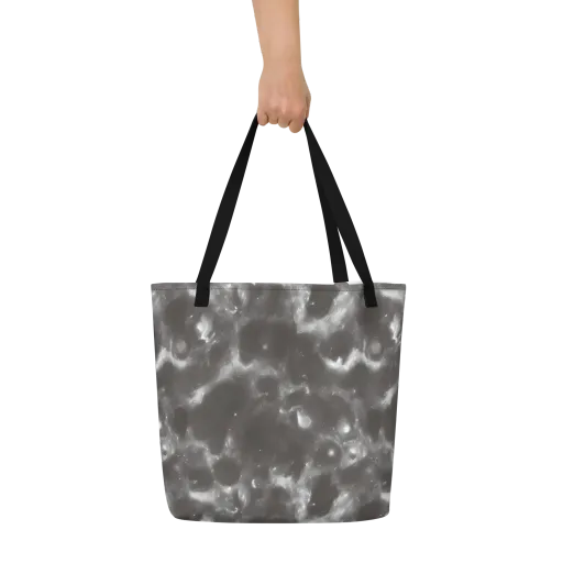 Moonlit Vapor on a Large Tote Bag W/ Pocket